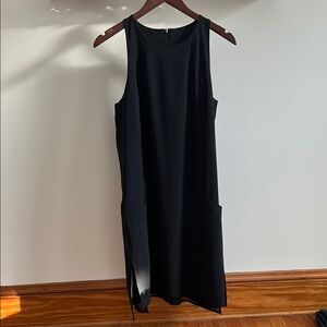 Lululemon Shift in Time Black Sleeveless Midi Dress